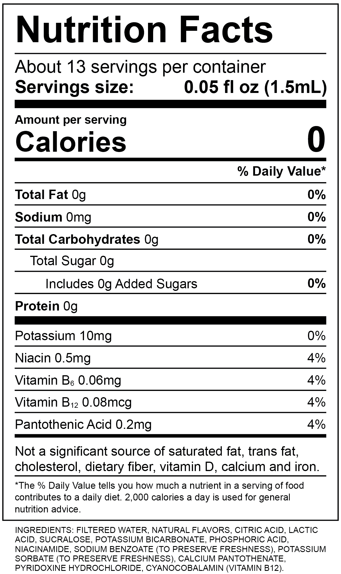 Nutrition Label