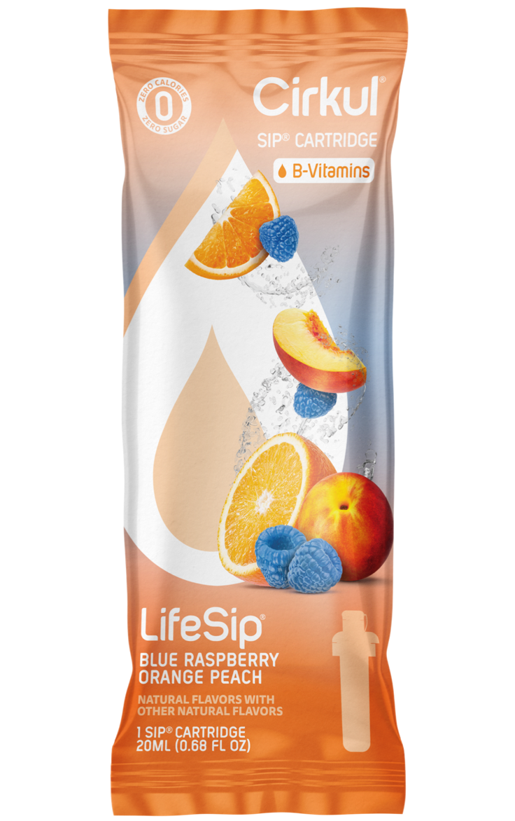 LifeSip Blue Raspberry Orange Peach Sip