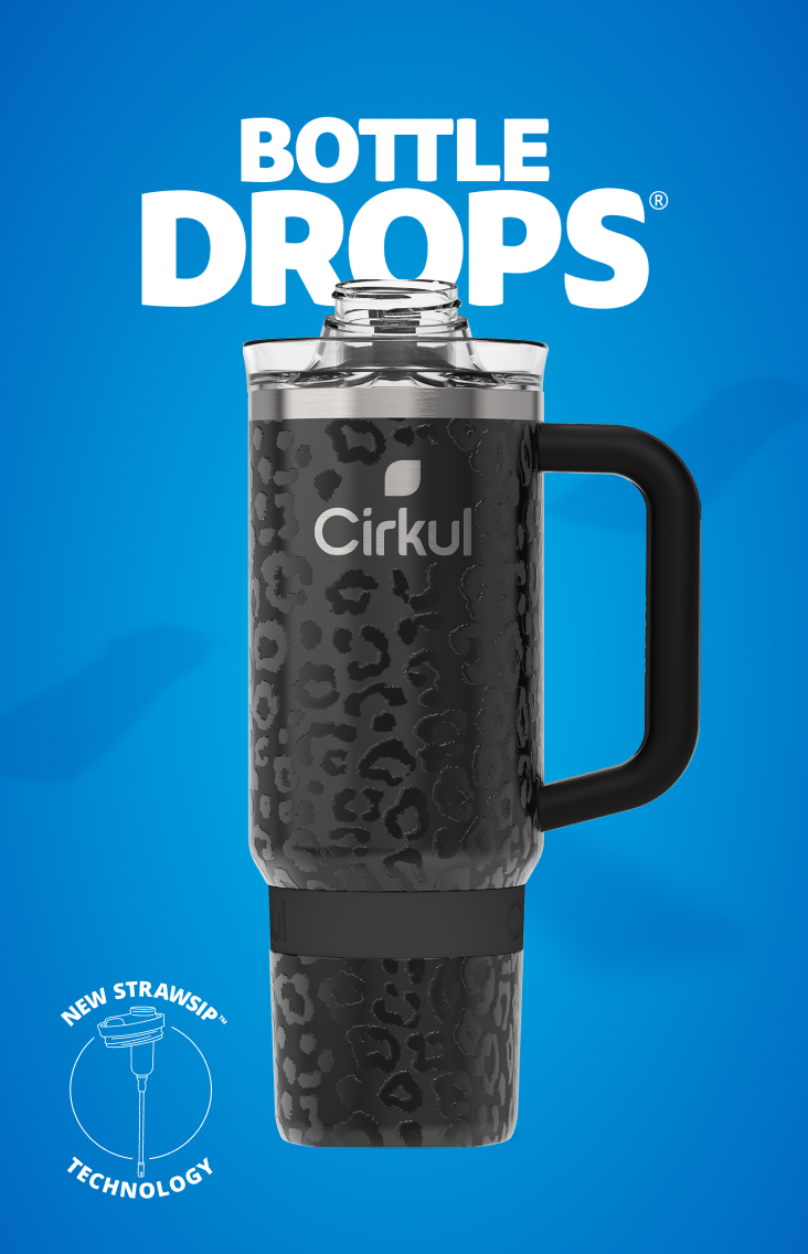Limited Edition: 30oz. Black Leopard Travel StrawSip™ Tumbler