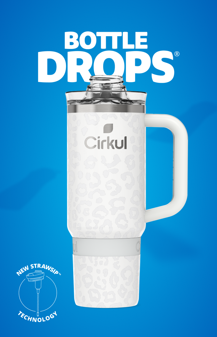 Limited Edition: 30oz. Cream Leopard Travel StrawSip™ Tumbler