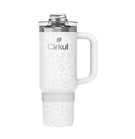 Limited Edition: 30oz. Cream Leopard Travel StrawSip™ Tumbler