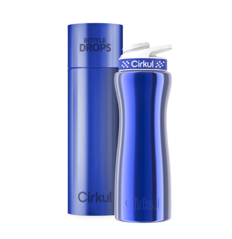 Limited Edition: 22oz. Blue Chrome Stainless Steel Bottle & Lid