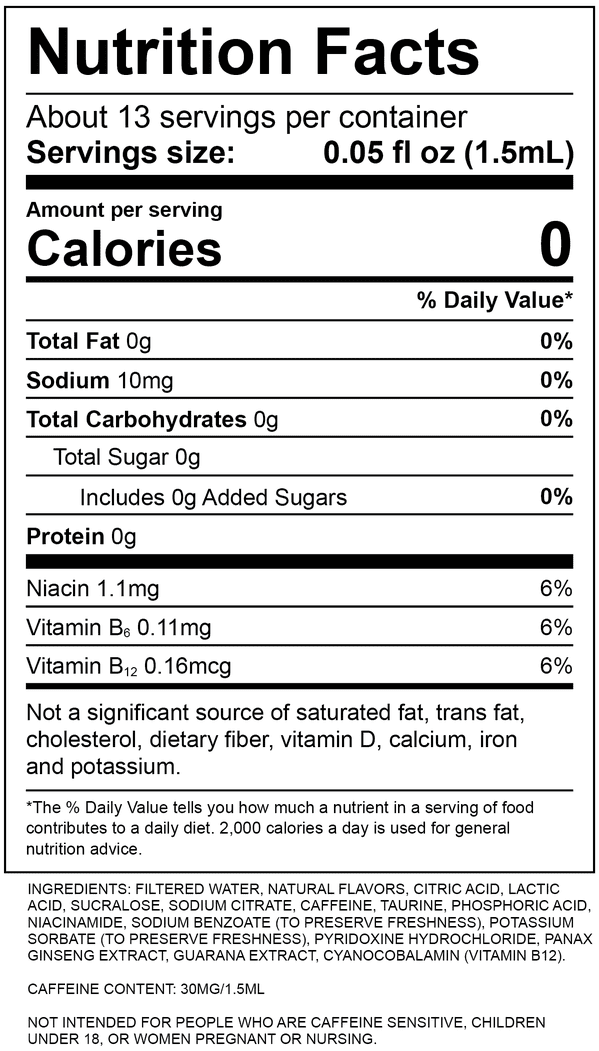 Nutrition Label