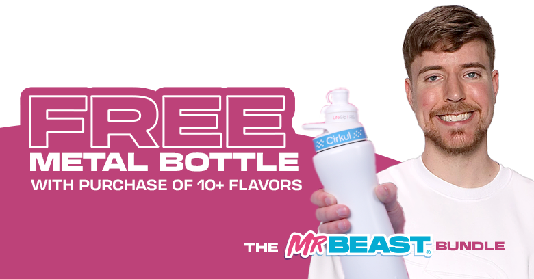 Free Metal Bottle with purchase of 10+ flavors. The MrBeast® Bundle.