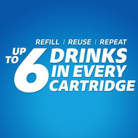 Up to 6 Drinks in very cartridge