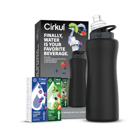 32oz. Matte Black Stainless Steel Bottle Starter Kit