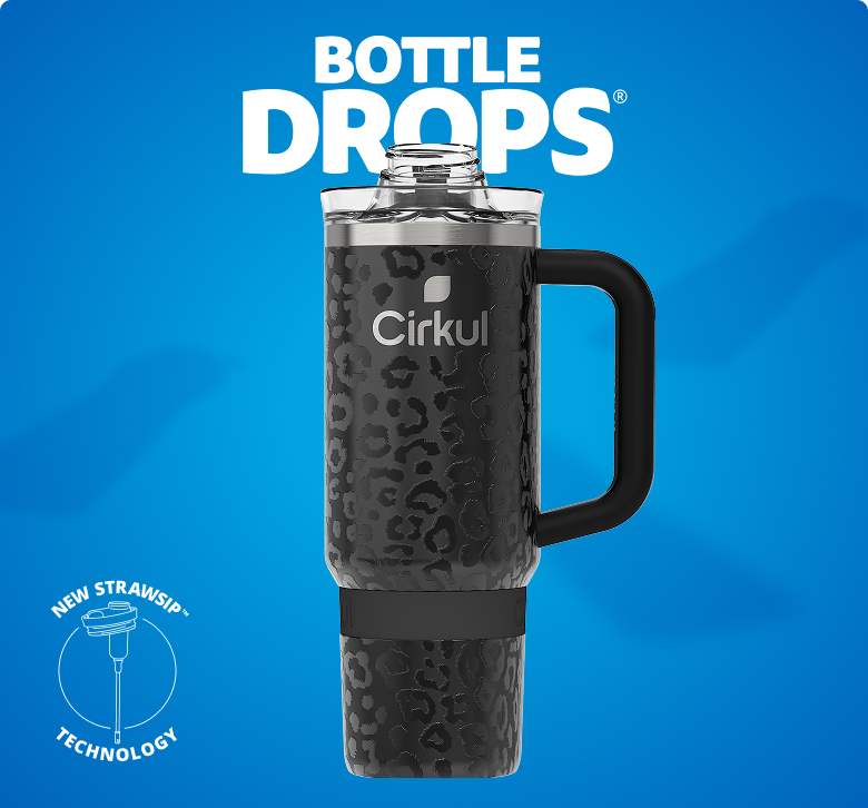 Limited Edition: 30oz. Black Leopard Travel StrawSip™ Tumbler