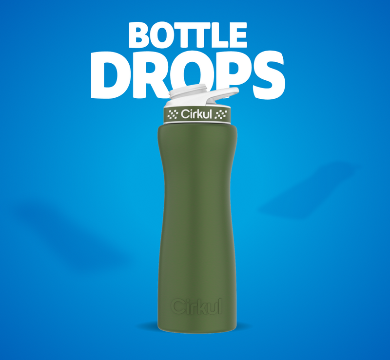 Limited Edition: 22oz. Matte Dark Green Stainless Steel Bottle & Lid