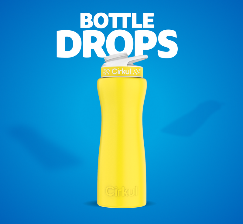 Limited Edition: 22oz. Matte Yellow Stainless Steel Bottle & Lid