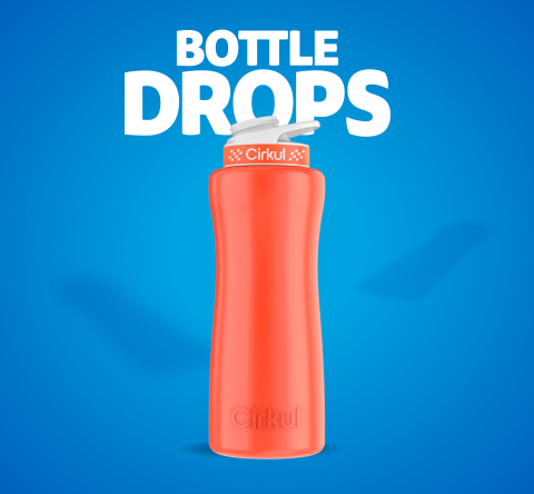 Limited Edition: 32oz. Neon Orange-Red Stainless Steel Bottle & Lid