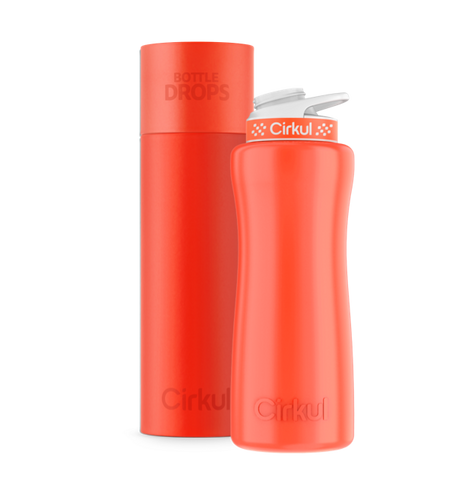 Limited Edition: Neon Orange-Red 32oz. Stainless Steel Bottle & Lid