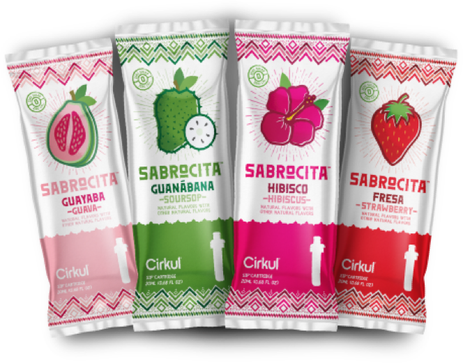 Sabrocita Guava, Sabrocita Soursop, Sabrocita Hibiscus och Sabrocita Strawberry