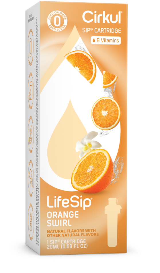 LifeSip Orange Swirl Sip