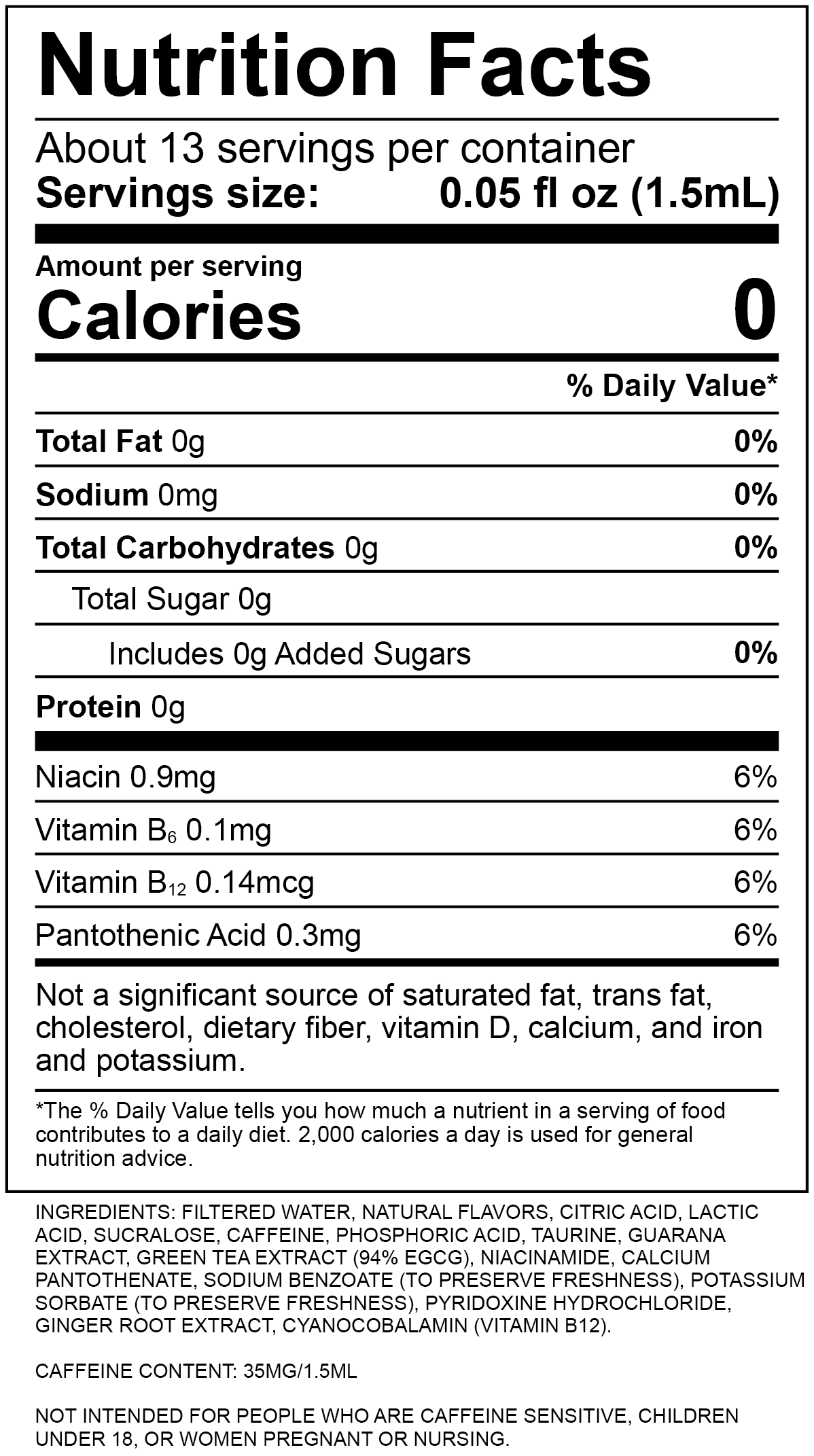 Passion Fruit Dragon Fruit Nutrition Label