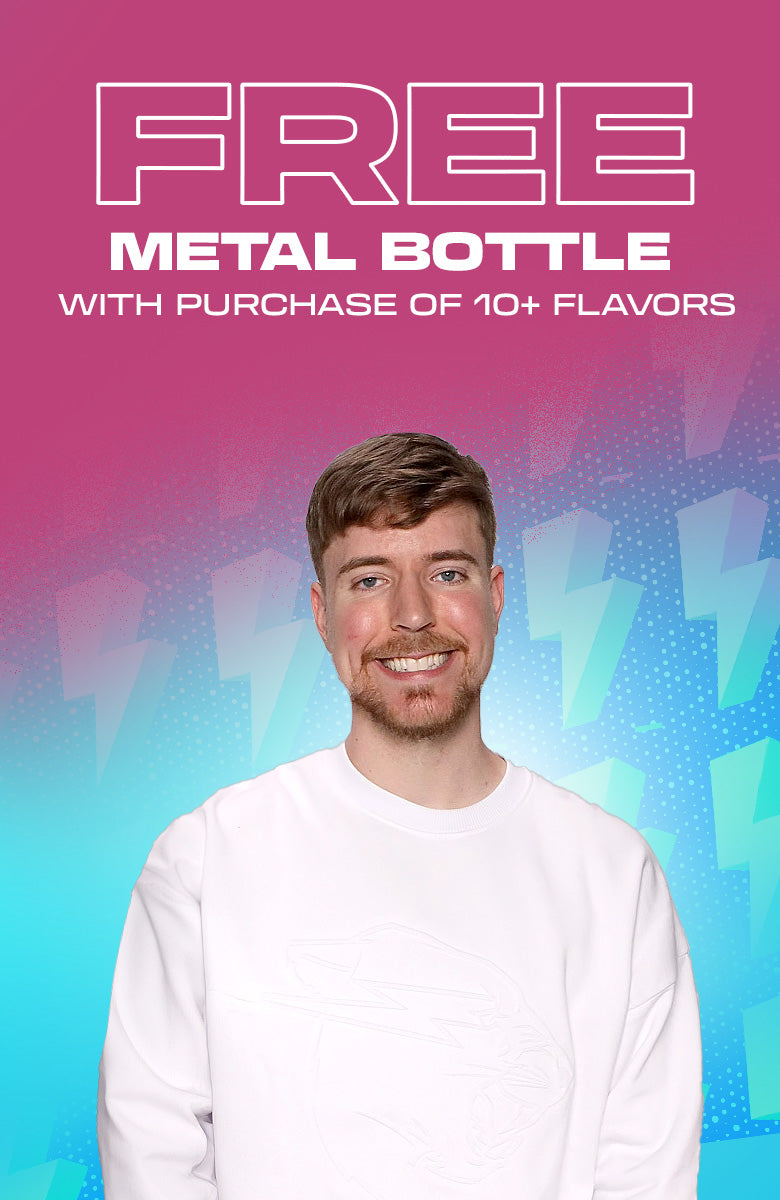 Free Metal Bottle with purchase of 10+ flavors.