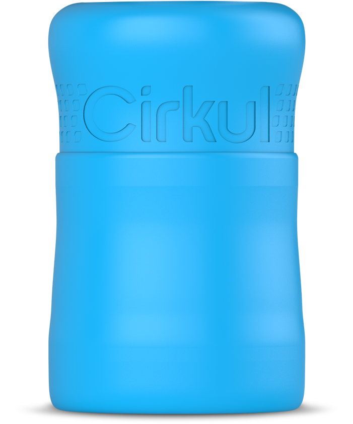 NEW MATTE PURPLE CIRKUL 12oz Stainless-Steel Bottle & Comfort Grip Lid